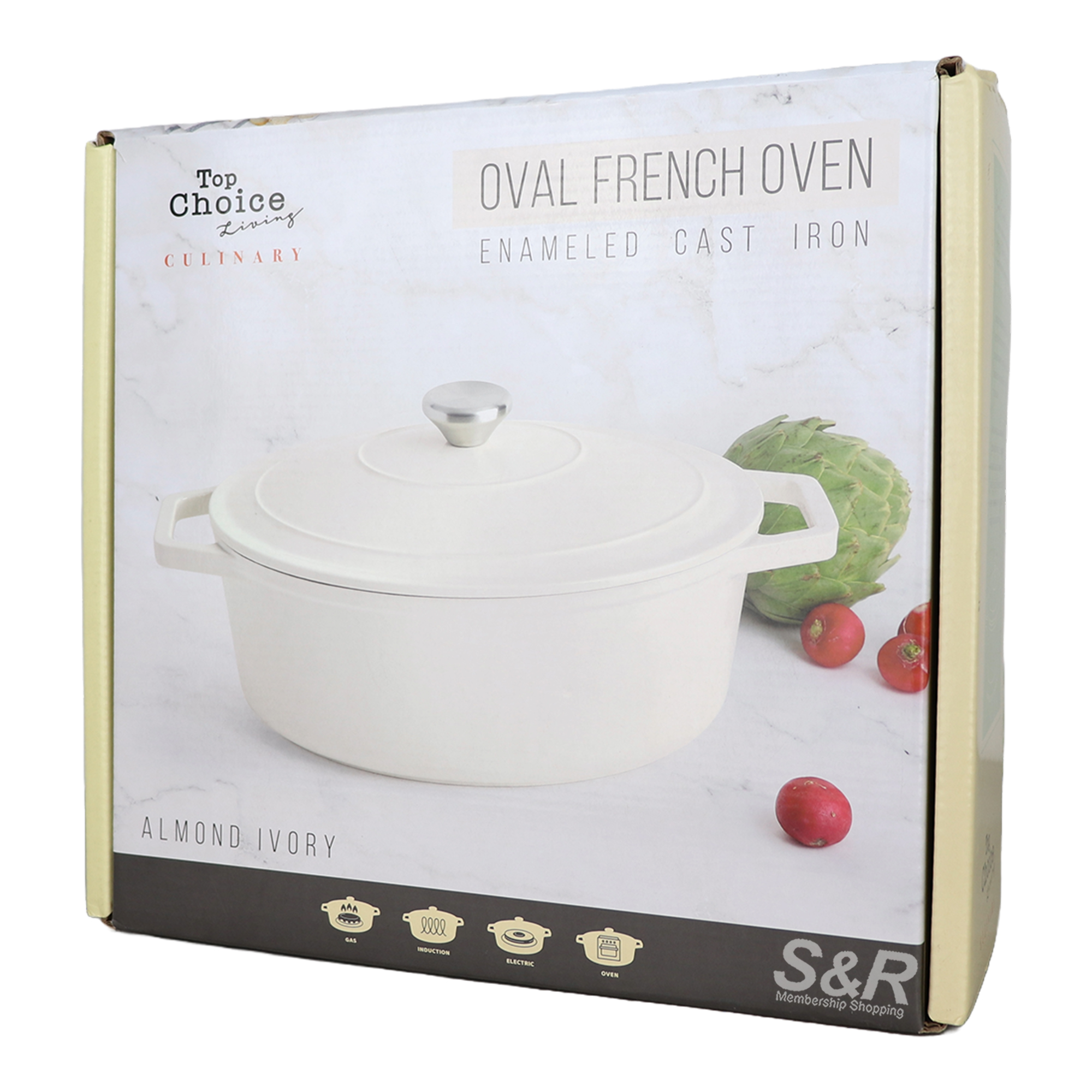 Top Choice Ovel French Oven Enamel Cast Iron
